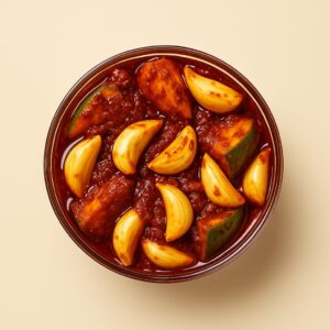 Vellulli Avakaya(Garlic Mango)